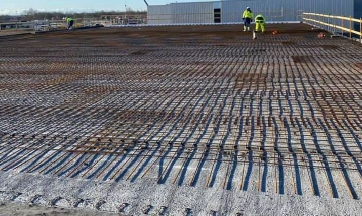 Armering af et industri bygning på 2000 kvm